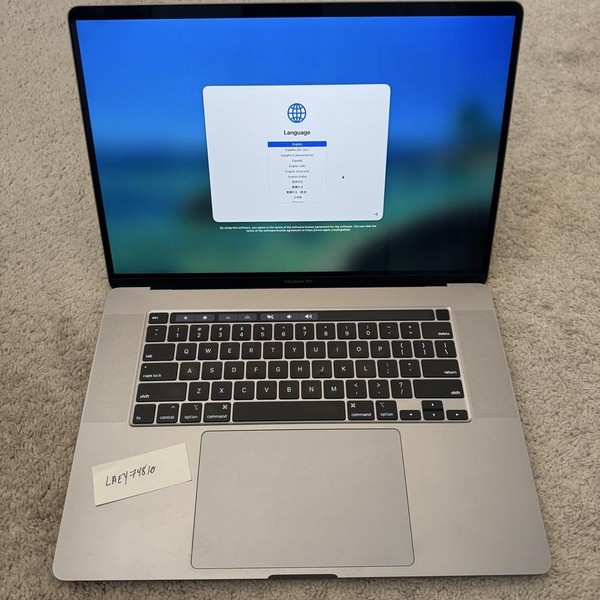 MacBook Pro 2019 - 16 inch - 1 TB, Gray, 32 GB, Intel Core i9