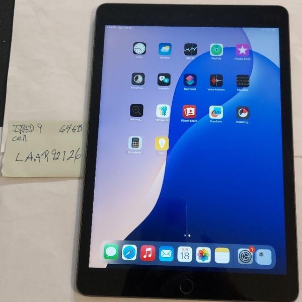 Apple iPad 9th Gen - Unlocked, 64 GB, Gray, A2603