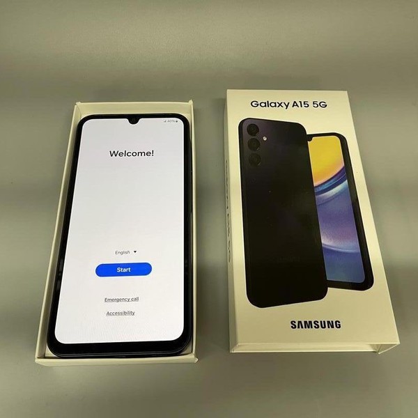 Samsung Galaxy A15 5G - Cricket, 128 GB, Black & Blue, 4 GB