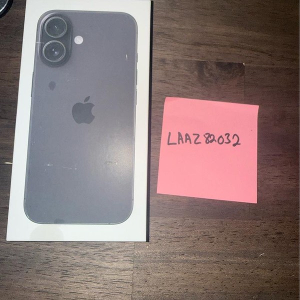 Apple iPhone 16 - Verizon, Black, 128 GB, A3081