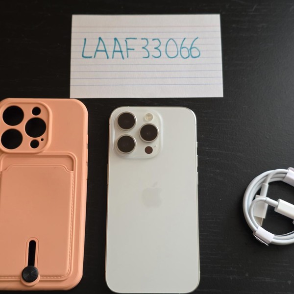 Apple iPhone 15 Pro - Unlocked, 1 TB, White, A2848