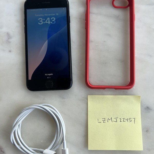 Apple iPhone SE 3rd Gen 2022 - Unlocked, 64 GB, Midnight, A2595