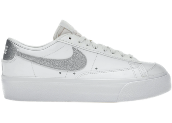 Nike Blazer Low Platform Summit White Metallic Silver (Women's) for sale