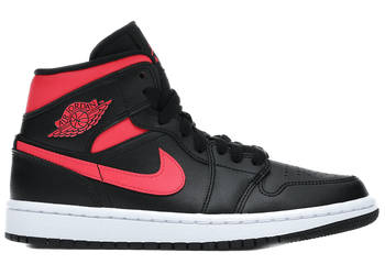 Jordan 1 Mid Black Siren Red (Women's) for sale