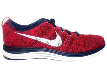 Nike Flyknit Lunar1+ Bright Crimson Squadron Blue for sale
