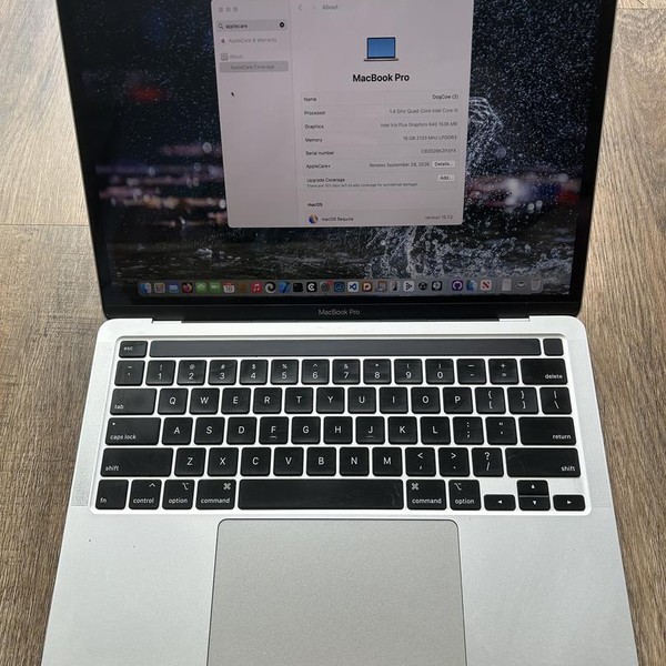MacBook Pro 2020 - 13 inch - 512 GB, Silver, 16 GB, Intel Core i5