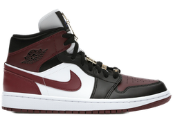 Jordan 1 Mid SE Black Dark Beetroot (Women's) for sale