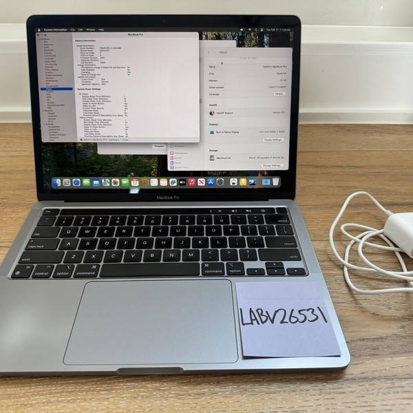 MacBook Pro 2020 - 13 inch - 512 GB, Gray, 16 GB, Apple M1