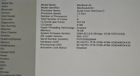 Good
													MacBook Air 2020 - 13" - I7, Gray, 256 GB, 16 GB, photo 4 of 9