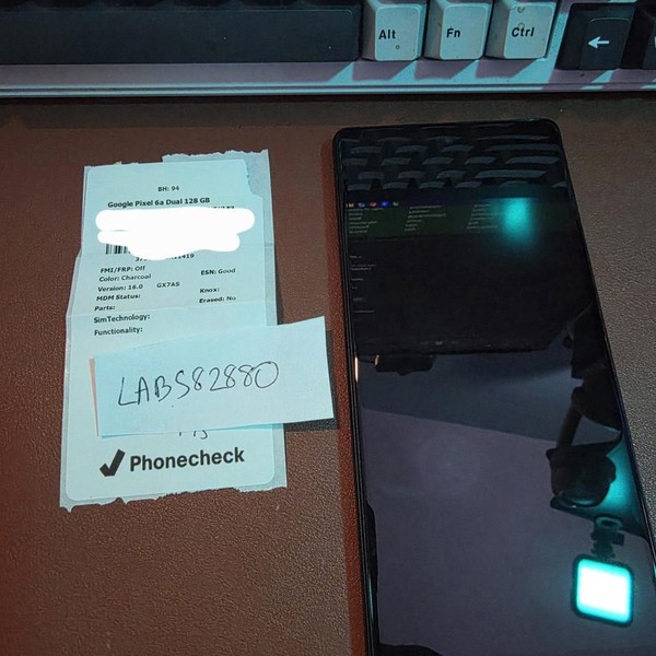 Google Pixel 6a - Unlocked, 128 GB, Charcoal, 6 GB, GX7AS