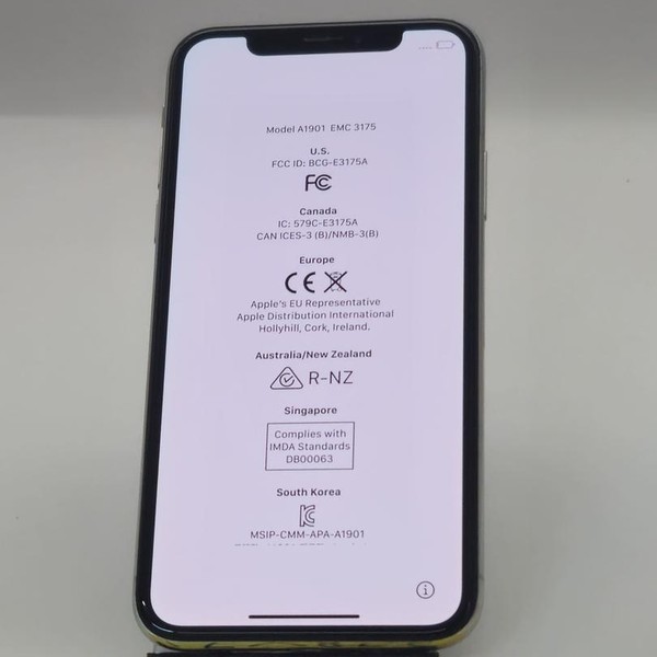 Apple iPhone X - Unlocked, 256 GB, Silver, A1901, GSM