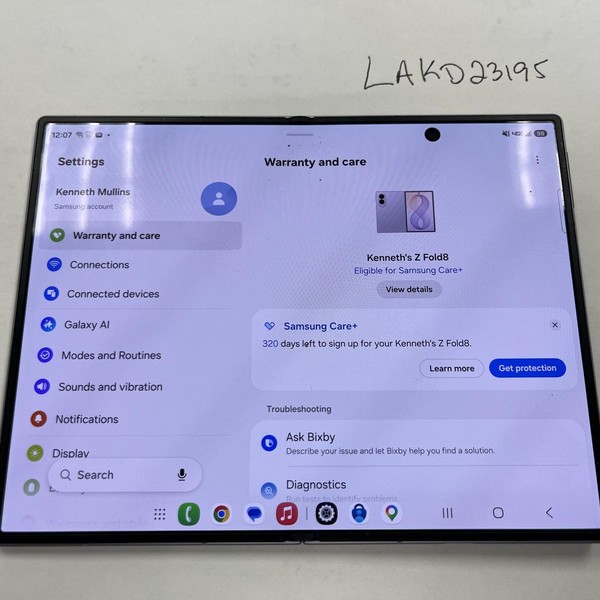 Samsung Galaxy Z Fold8 - Verizon, 256 GB, Lavender, 12 GB, SM-F971U