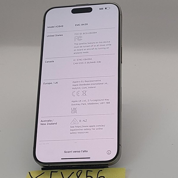 Apple iPhone 15 Pro Max - AT&T, 256 GB, Natural, A2849