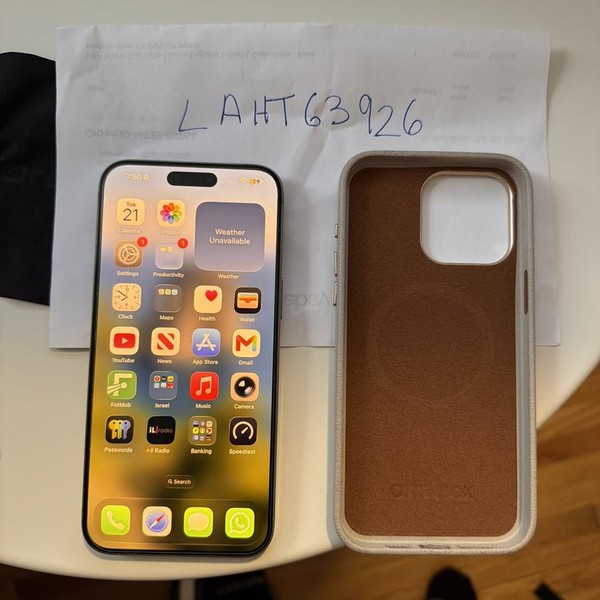 Apple iPhone 15 Pro Max - Unlocked, 256 GB, Natural, A2849