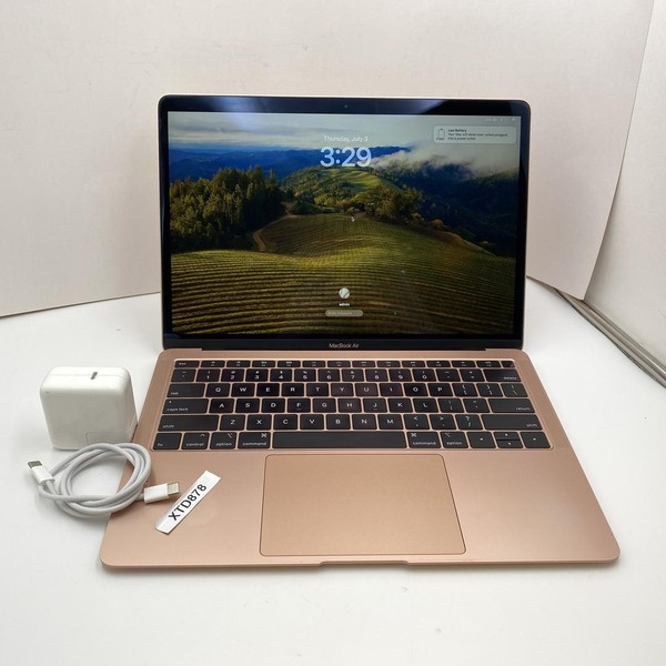 MacBook Air 2018 - 13 inch - 128 GB, Gold, 8 GB, Intel Core i5