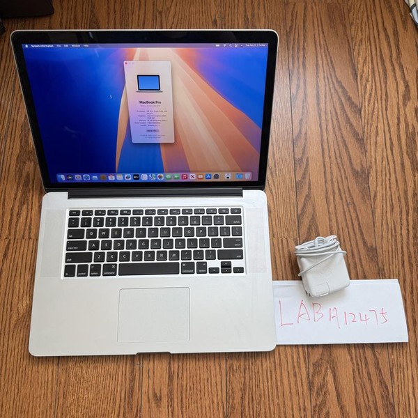 MacBook Pro 2015 (Retina) - 15 inch - 512 GB, Silver, 16 GB