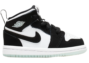 Jordan 1 Mid White Black Teal Tint (TD) for sale