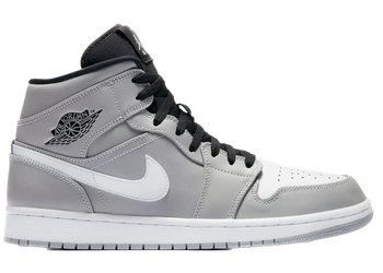 Jordan 1 Mid Wolf Grey Black White for sale