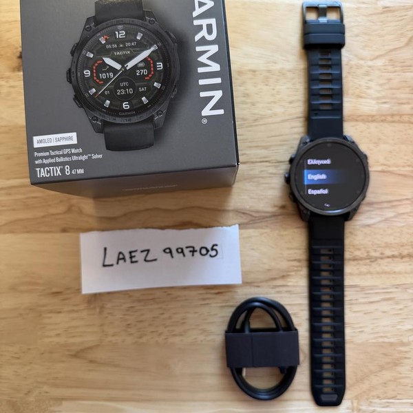 Garmin Tactix 8 - Black, AMOLED