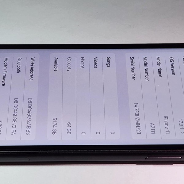 Apple iPhone 11 - Verizon, Black, 64 GB, A2111