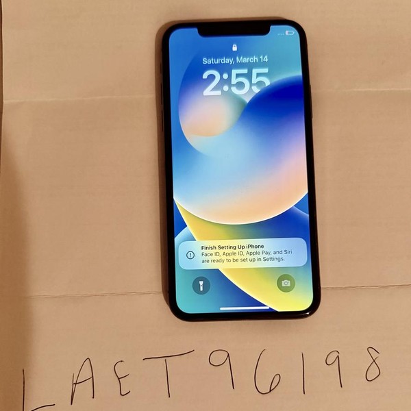 Apple iPhone X - Unlocked, 256 GB, Silver, A1865
