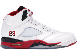 Jordan 5 Retro Fire Red Black Tongue (2013) for sale