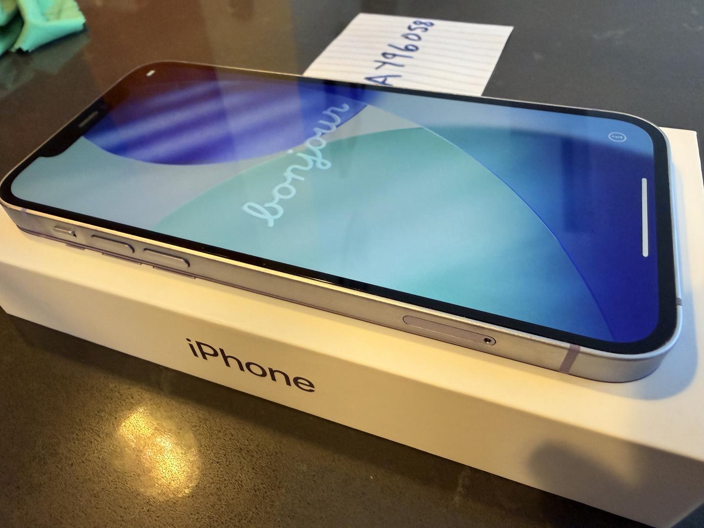 Apple iPhone 12 - Unlocked, 128GB, Purple, A2172 - LAAY96058 - Swappa