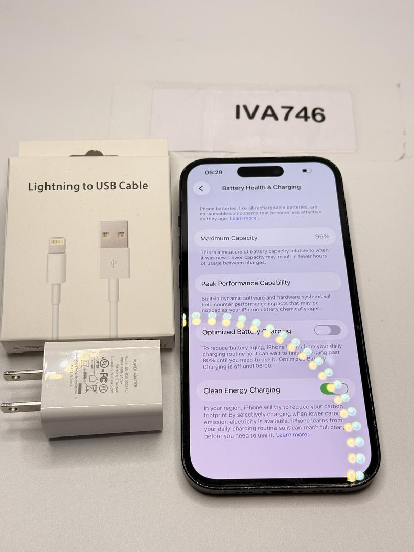 Apple iPhone 14 Pro - Unlocked, 128GB, Black, A2650 - LABQ40785