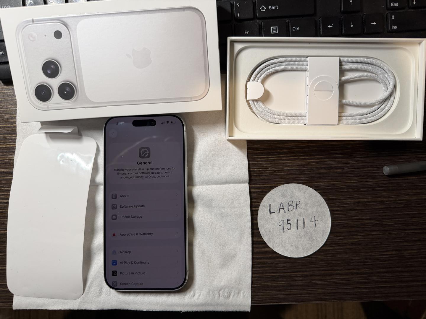 Apple iPhone 17 Pro - Unlocked, 256GB, Silver, A3256 - LABR95114