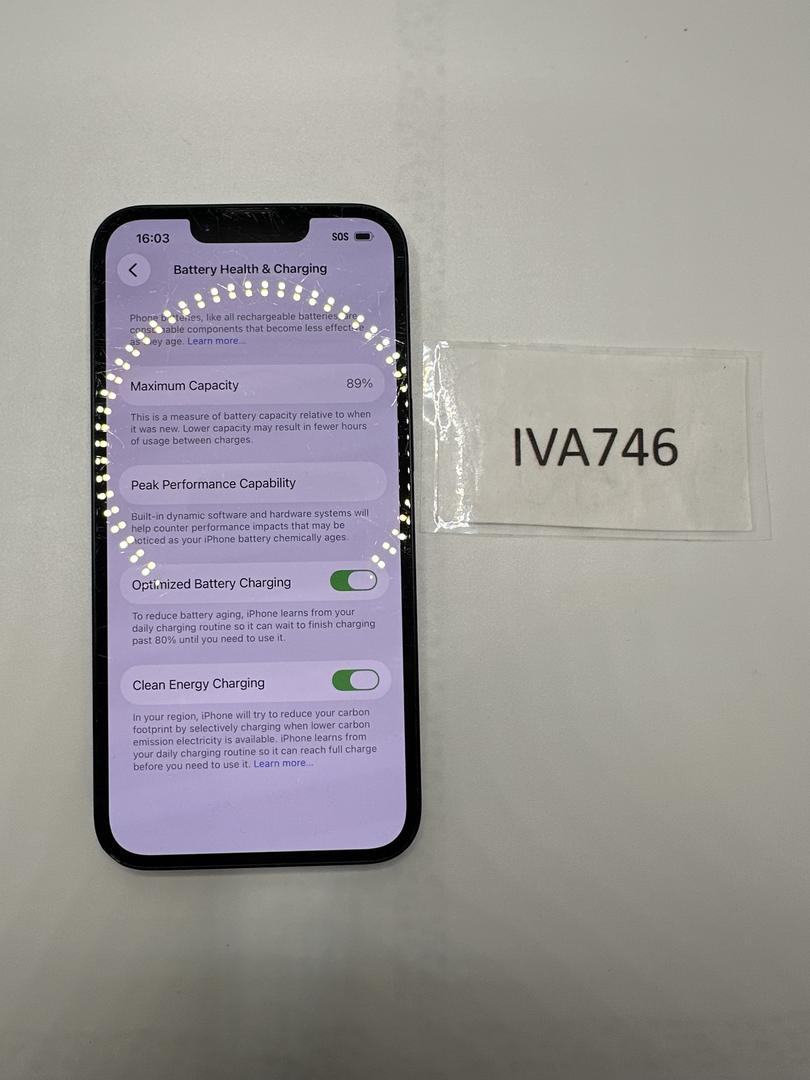 Apple iPhone 14 - Unlocked, 128GB, Midnight, A2649 - LABW14824