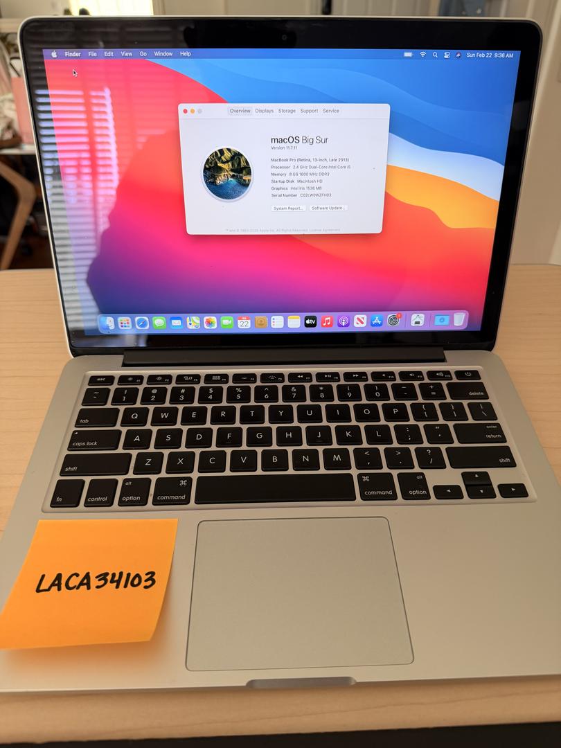 MacBook Pro 2013 (Retina) - 13 inch - Product Guide, Specs, Prices