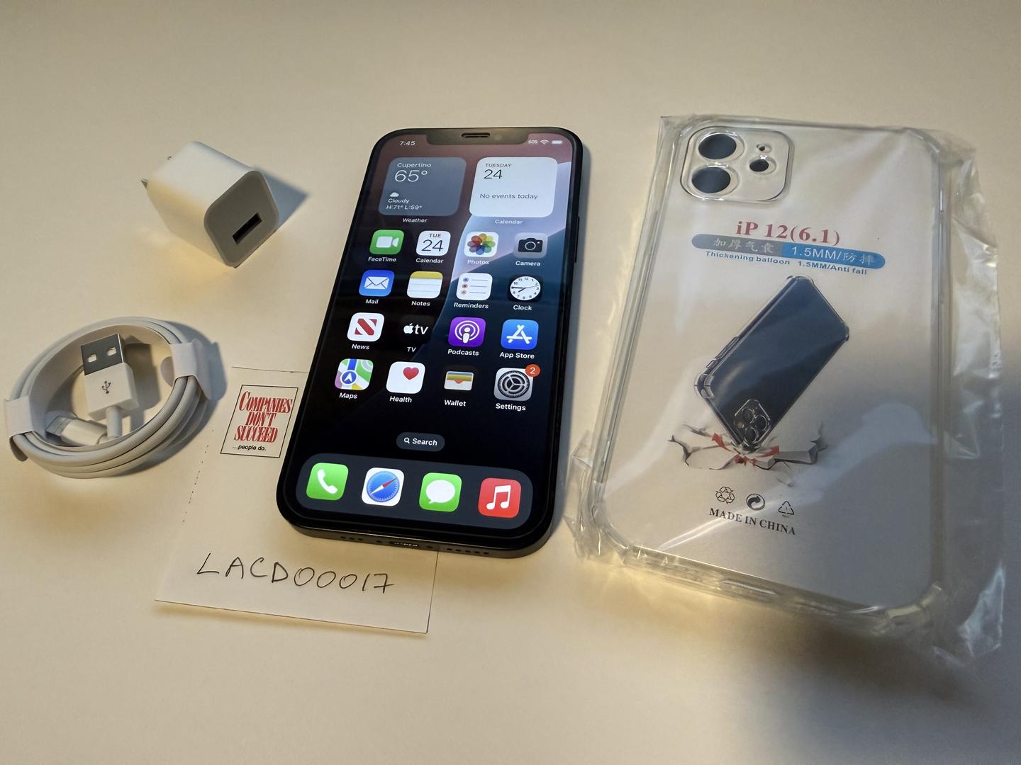 Apple iPhone 12 - Unlocked, 64GB, Black, A2172 - LACD00017 - Swappa