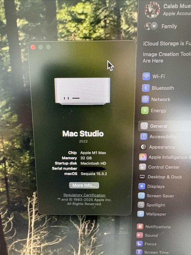 Mac Studio 2022 - 512GB, 32GB, Apple M1 Max, 24 Core GPU