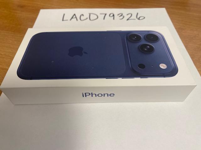 Apple iPhone 17 Pro - Unlocked, 1TB, Deep Blue, A3256 - LACD79326