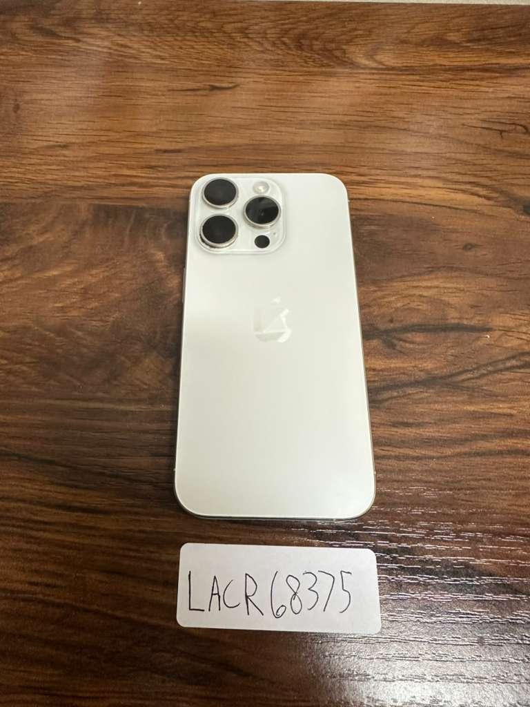 Apple iPhone 15 Pro - Unlocked, 128GB, White, A2848 - LACR68375