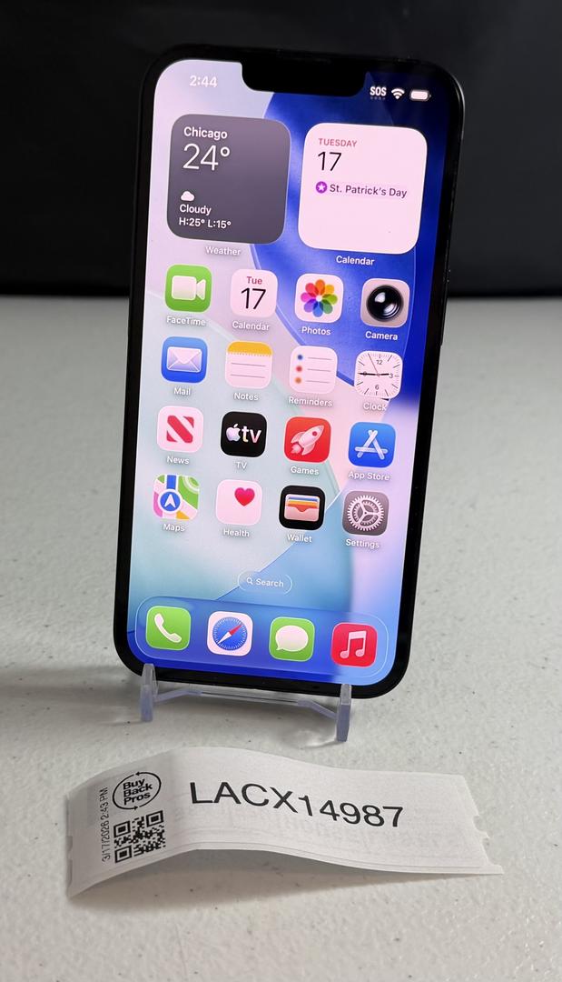 Apple iPhone 13 - Unlocked, 128GB, Midnight, A2482 - LACX14987