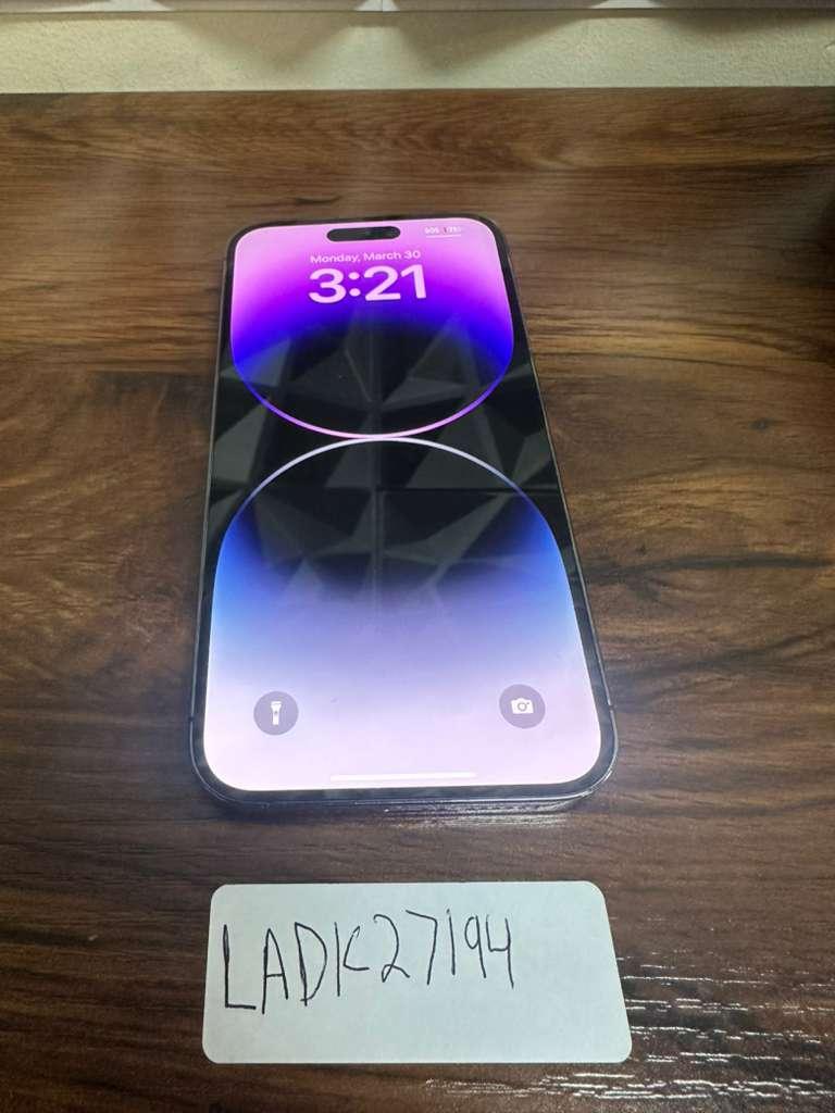 Apple iPhone 14 Pro Max - Unlocked, 128GB, Purple, A2651
