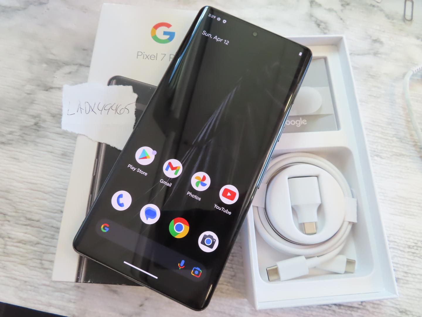 Google Pixel 7 Pro - Unlocked, 128GB, Obsidian, 12GB, GE2AE - LADX49465 ...