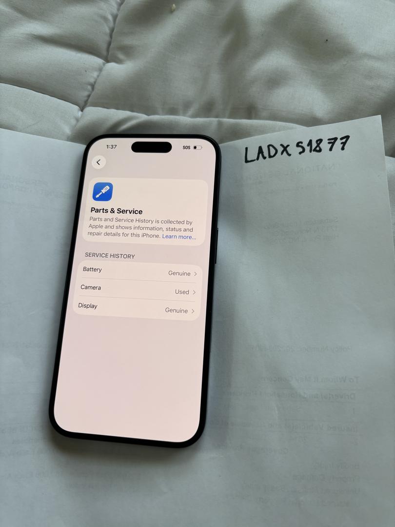 Apple iPhone 15 Pro - Unlocked, 128GB, Blue, A2848 - LADX51877