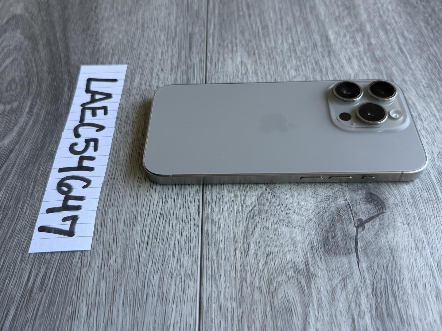 Apple iPhone 15 Pro - Unlocked, 128GB, Natural, A2848 - LAEC54647
