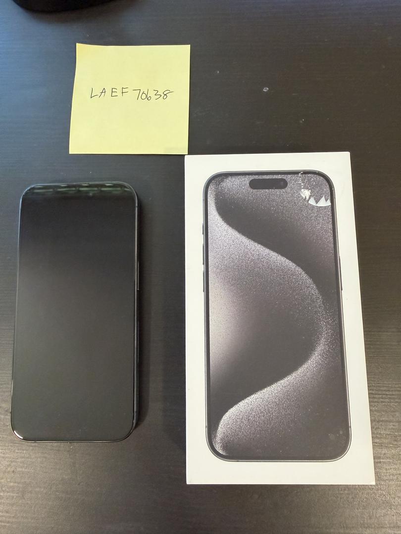 Apple iPhone 15 Pro - Unlocked, 256GB, Black, A2848 - LAEF70638