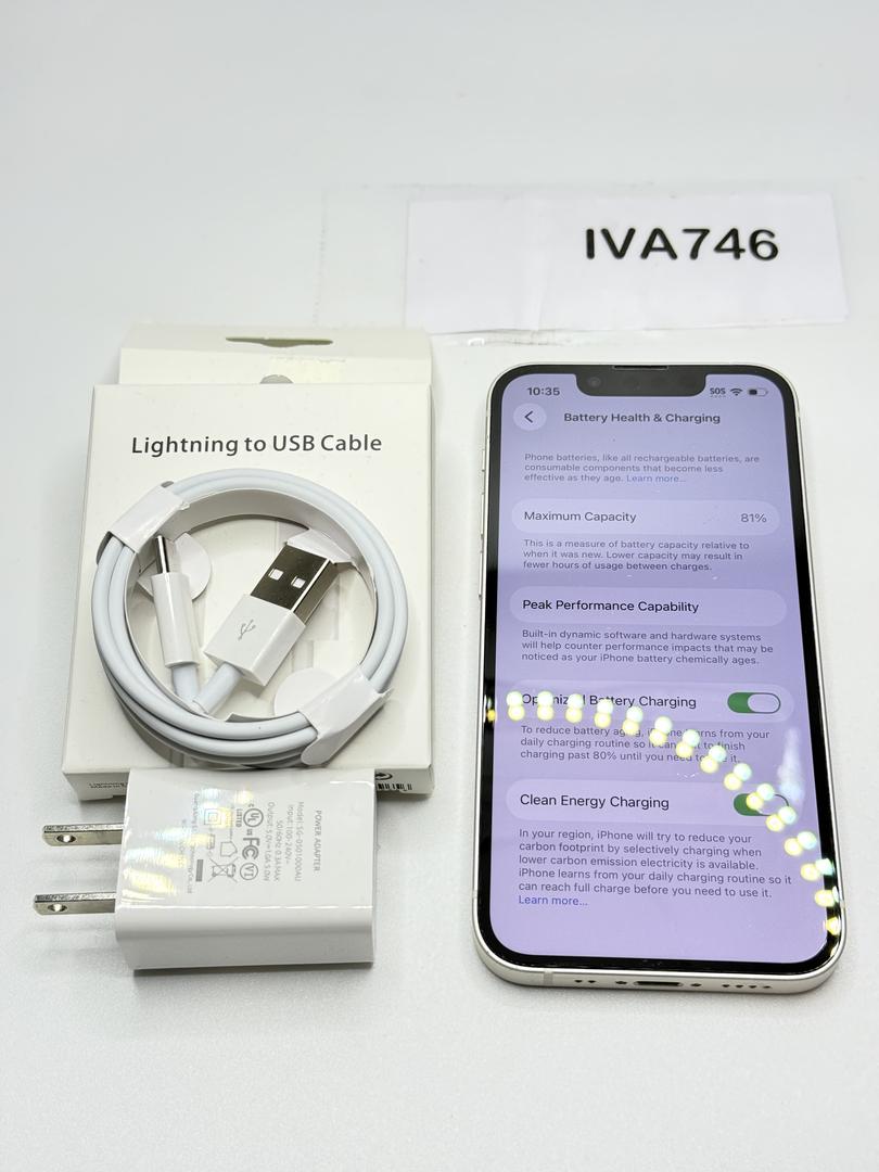 Apple iPhone 13 Mini - Unlocked, 256GB, Starlight, A2481