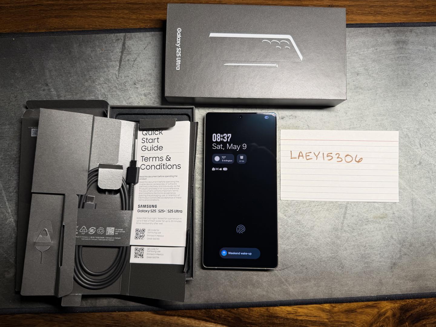 Samsung Galaxy S25 Ultra - Unlocked, 256GB, Gray, 12GB, SM-S938U1