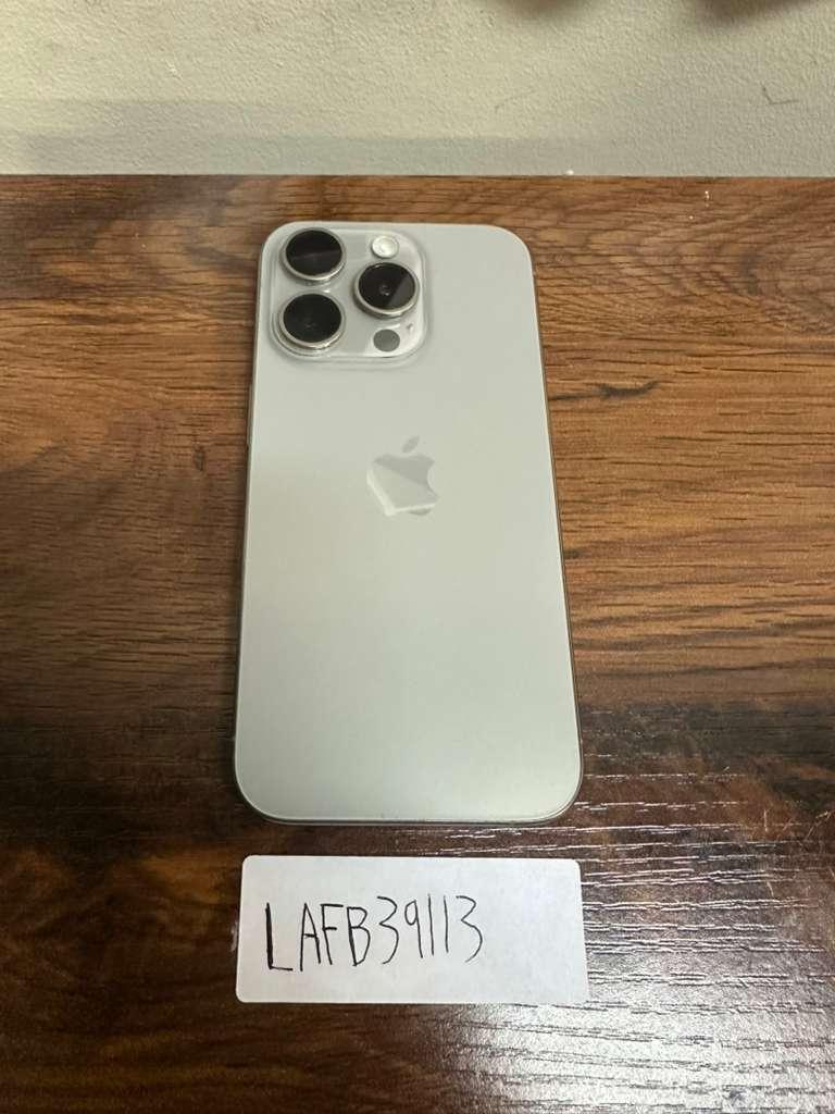 Apple iPhone 15 Pro - Unlocked, 256GB, Natural, A2848 - LAFB39113