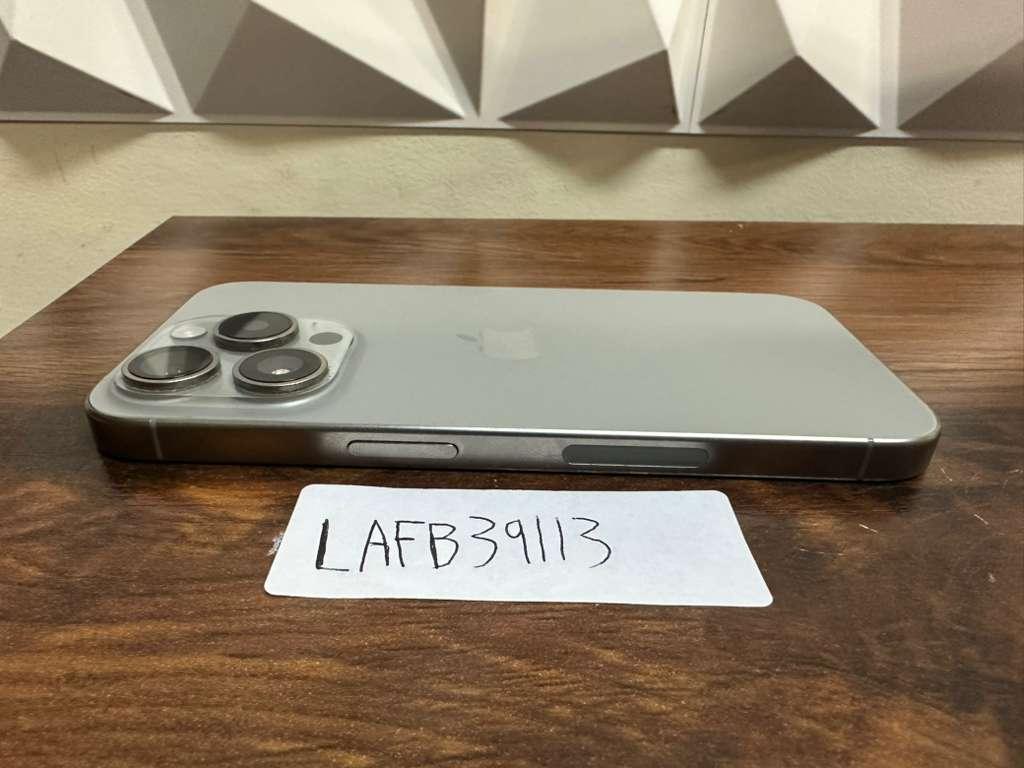 Apple iPhone 15 Pro - Unlocked, 256GB, Natural, A2848 - LAFB39113