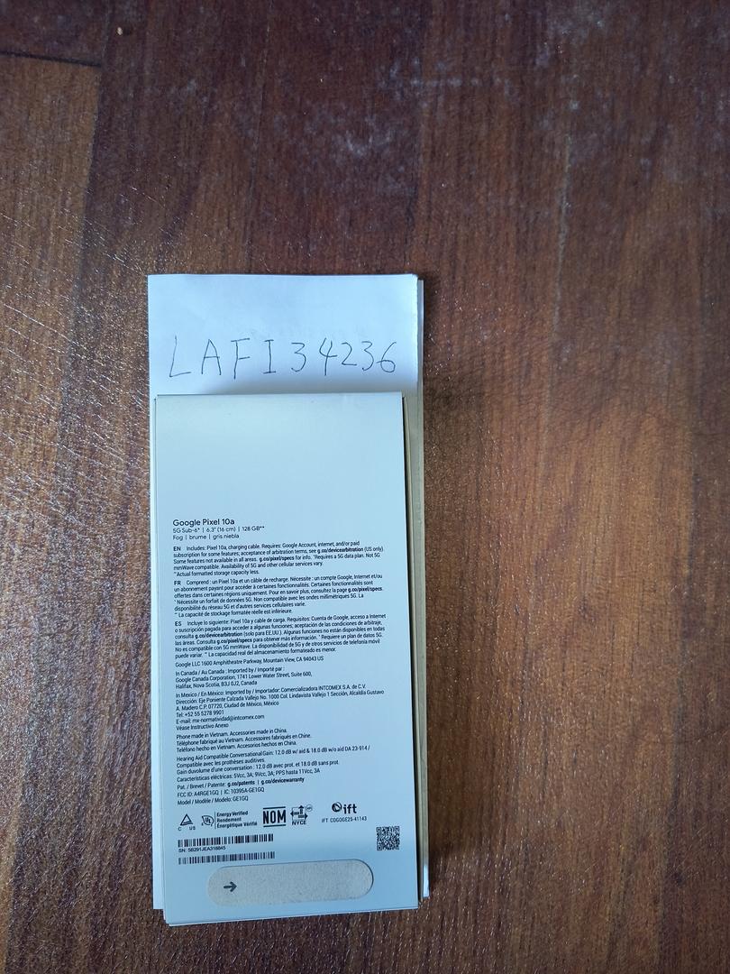 Google Pixel 10a - Unlocked, 128GB, Fog, GE1GQ - LAFI34236 - Swappa Google Pixel 10a - Unlocked, 128GB, Fog, GE1GQ - LAFI34236 - Swappa