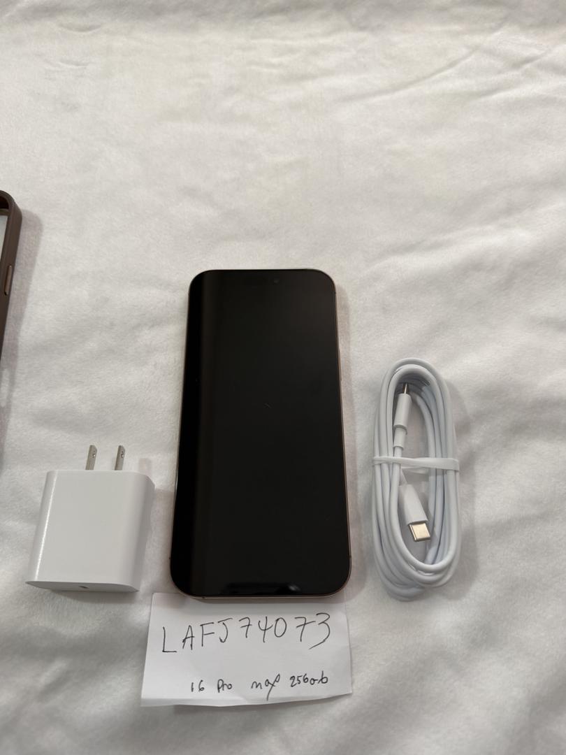 Apple iPhone 16 Pro Max - Unlocked, 256GB, Desert, A3084
