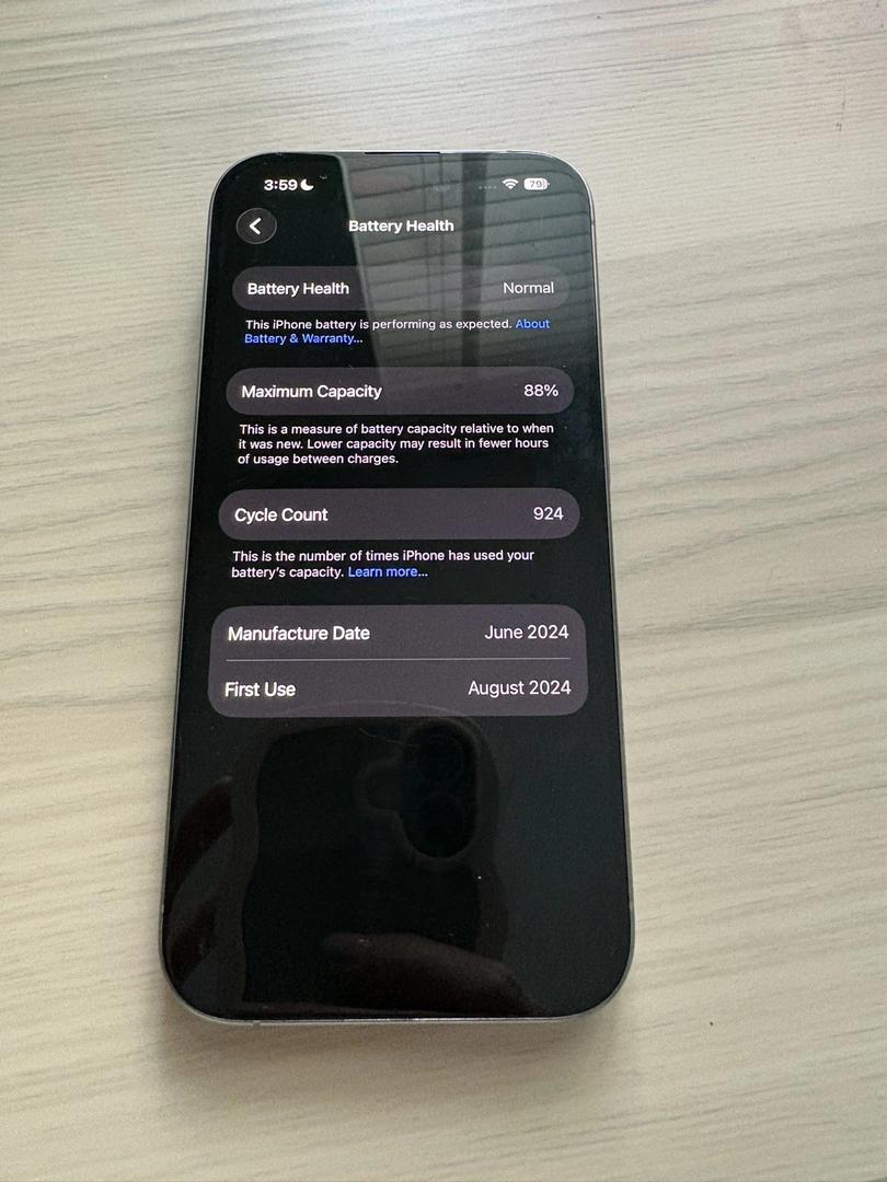 Apple iPhone 15 Pro - Unlocked Non-US, 256GB, Natural, A3102