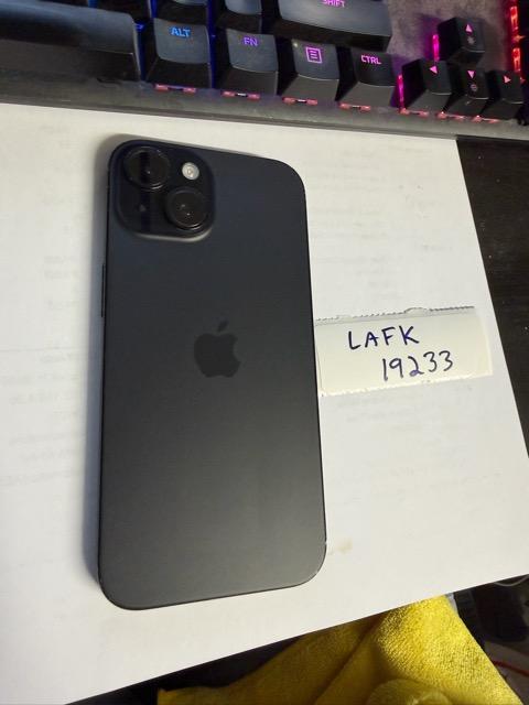 Apple iPhone 15 - Unlocked, 128GB, Black, A2846 - LAFK19233 - Swappa