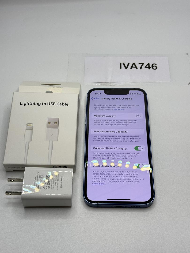 Apple iPhone 13 Mini - Unlocked, 128GB, Blue, A2481 - LAFN96593